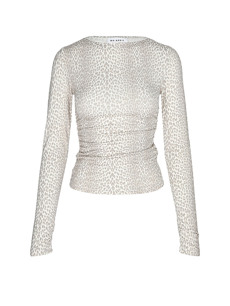 OH APRIL Maeve Long Sleeve Shirt Brown S Women